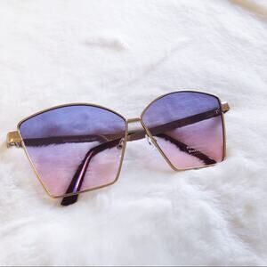 Aubrey Purple Gradient Oversized Sunglasses